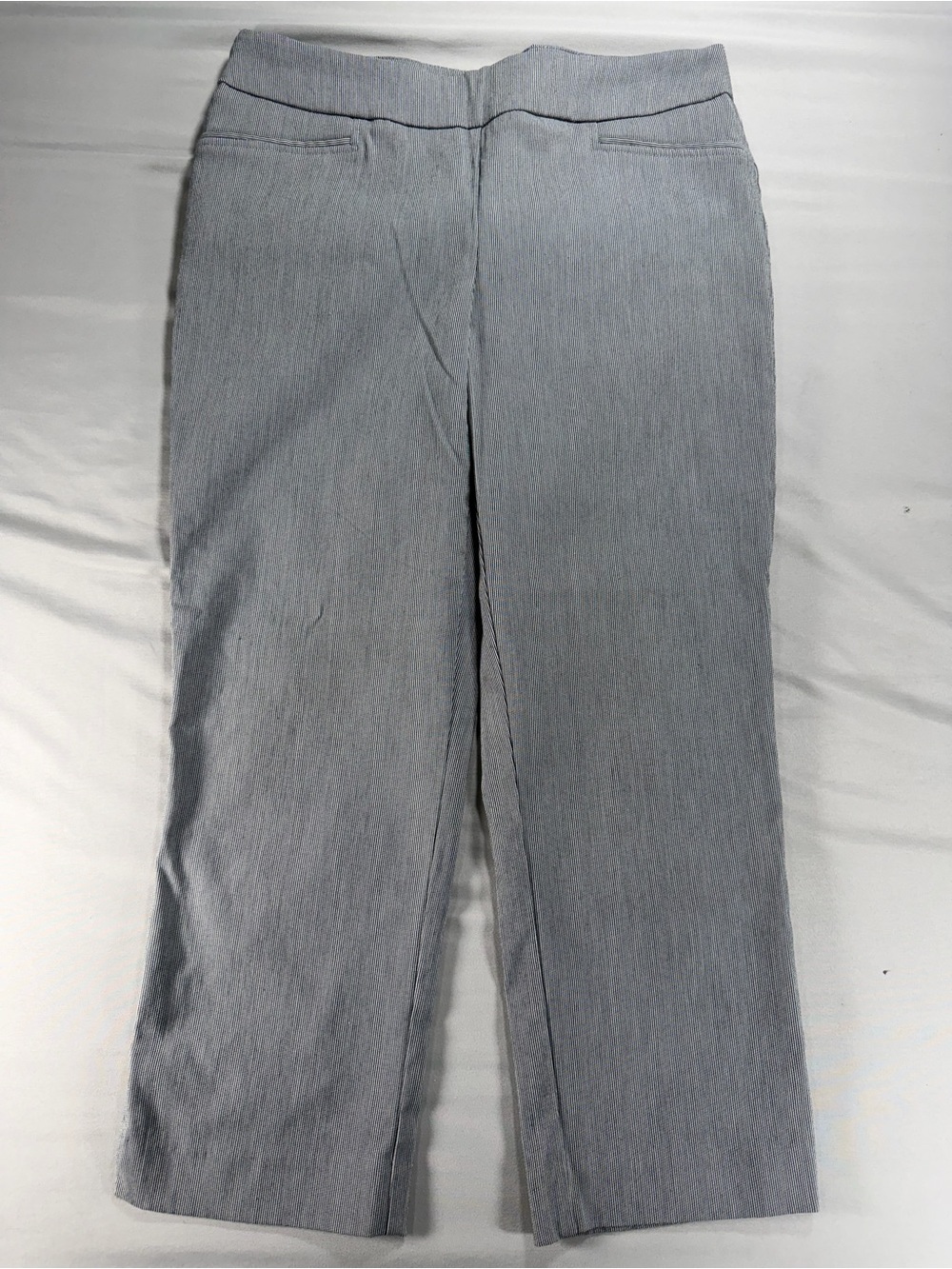 Hilary Radley Gray Pull On Dress Pants Womens Size Medium Stretch Slacks #1055